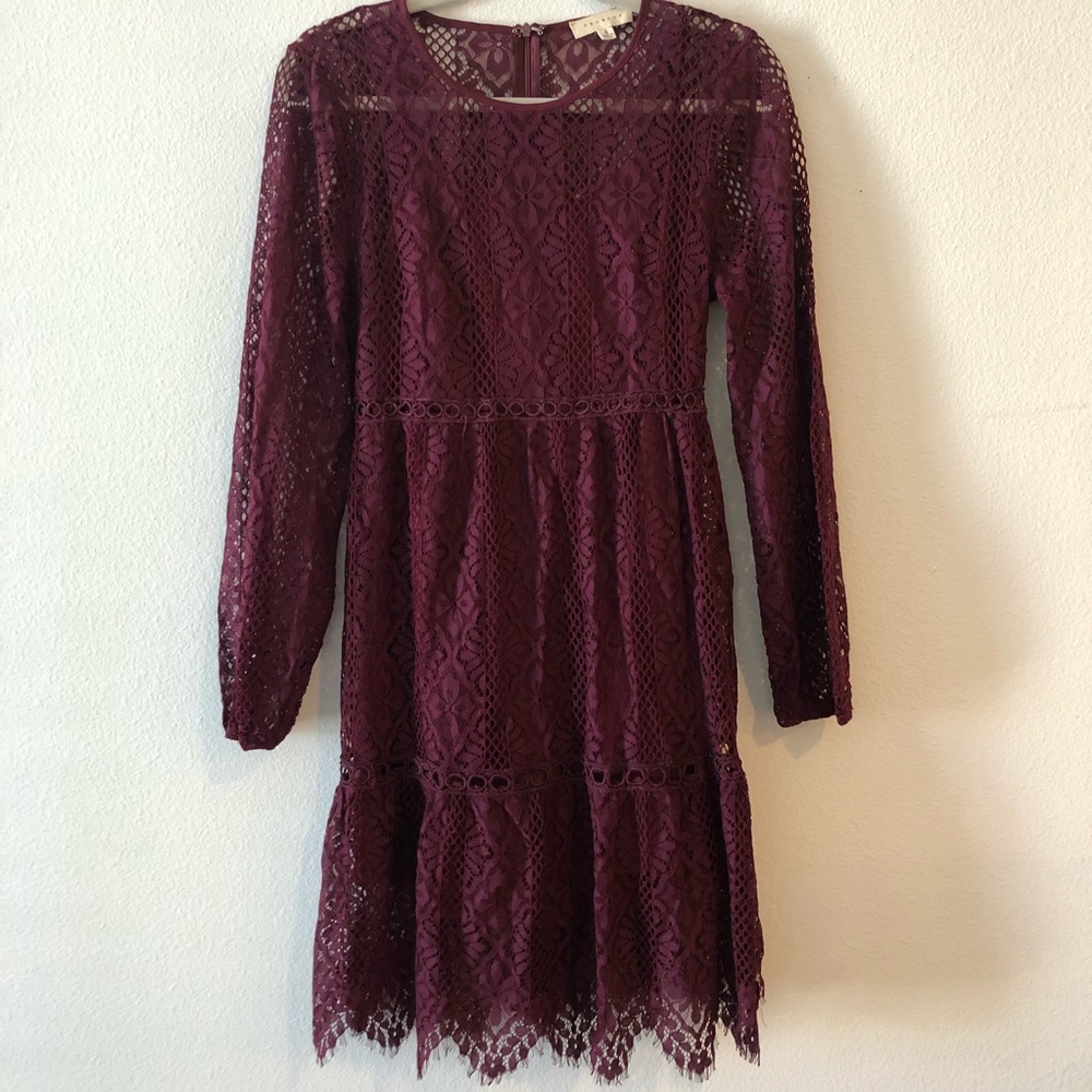 Promesa Lace & Long Sleeve Dress